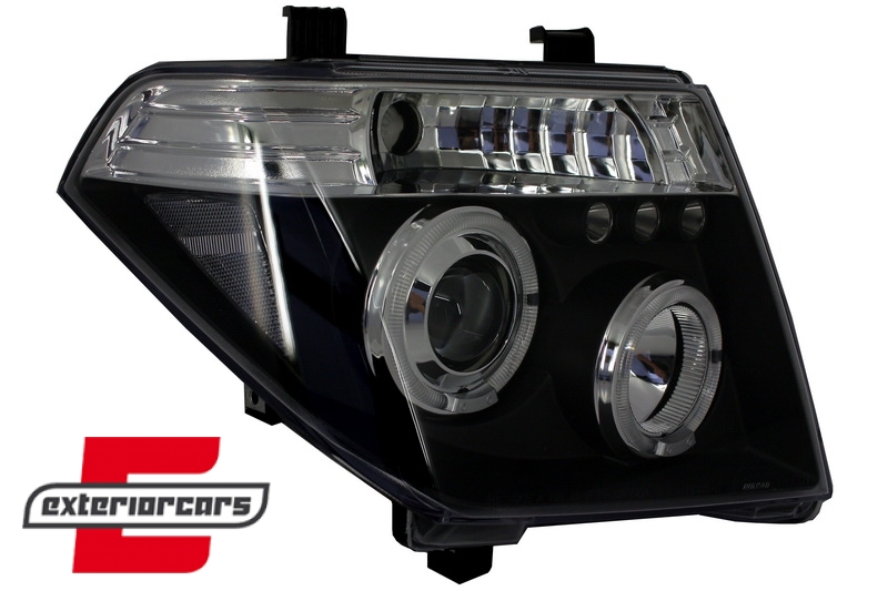 Prednja svjetla Angel Eyes (crna) / Nissan Navara D40 (2004-2009) Nissan Pathfinder R51 (2005-2008) - Slika 4