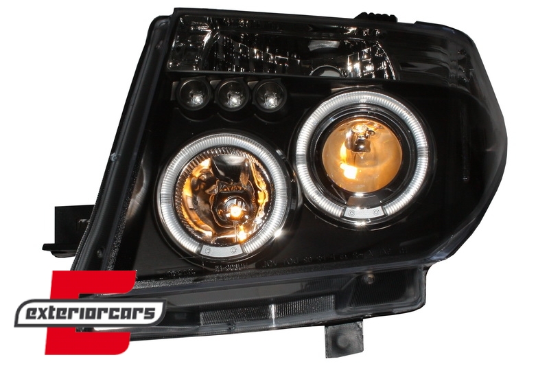 Prednja svjetla Angel Eyes (crna) / Nissan Navara D40 (2004-2009) Nissan Pathfinder R51 (2005-2008) - Slika 7