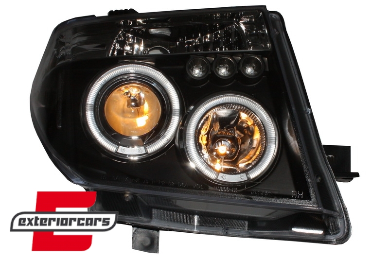 Prednja svjetla Angel Eyes (crna) / Nissan Navara D40 (2004-2009) Nissan Pathfinder R51 (2005-2008) - Slika 6