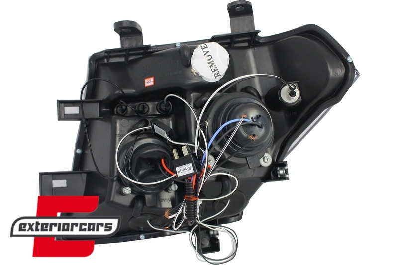 Prednja svjetla Angel Eyes (crna) / Nissan Navara D40 (2004-2009) Nissan Pathfinder R51 (2005-2008) - Slika 8