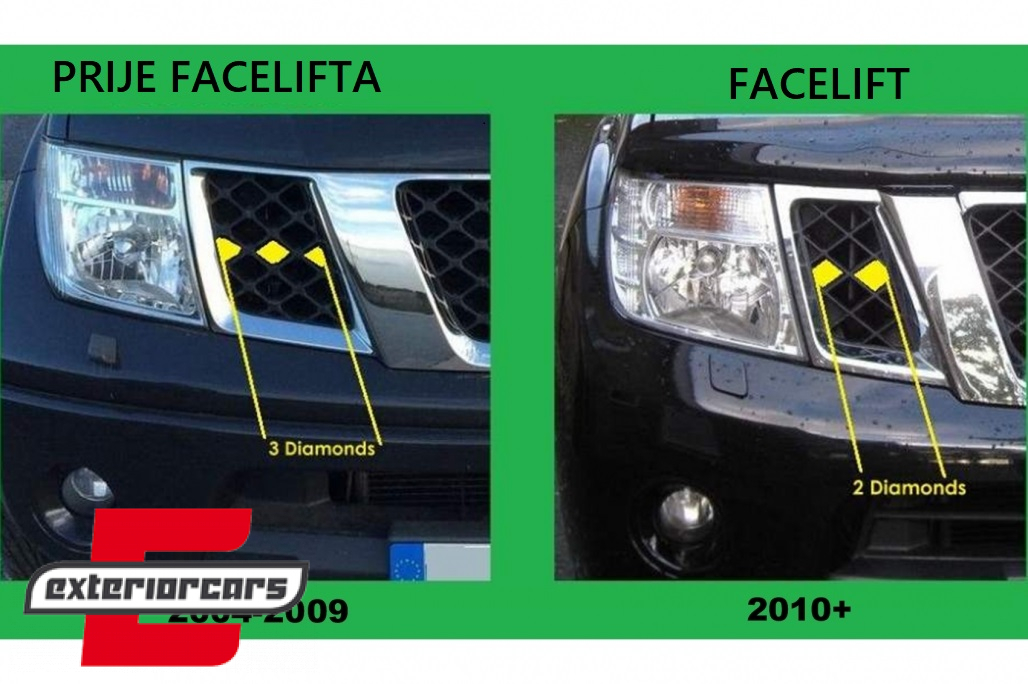 Prednja svjetla Angel Eyes (chrome) / Nissan Navara D40 (2004-2009) Nissan Pathfinder R51 (2005-2008) - Slika 16