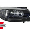 Prednja svjetla LED Angel Eyes Xenon look (crna) / BMW X1 E84 (2009-2012) - Slika 3