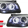Prednja svjetla LED Angel Eyes Xenon look (crna) / BMW X1 E84 (2009-2012) - Slika 4