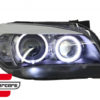 Prednja svjetla LED Angel Eyes Xenon look (crna) / BMW X1 E84 (2009-2012) - Slika 5