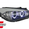Prednja svjetla LED Angel Eyes Xenon look (crna) / BMW X1 E84 (2009-2012) - Slika 6