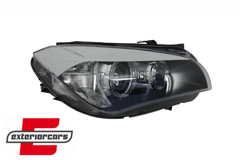 Prednja svjetla LED Angel Eyes Xenon look (crna) / BMW X1 E84 (2009-2012) - Slika 7