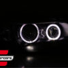 Prednja svjetla LED Angel Eyes Xenon look (crna) / BMW X1 E84 (2009-2012) - Slika 8