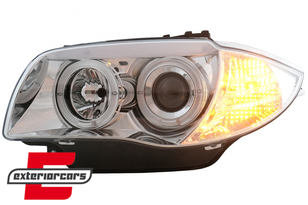 Prednja svjetla Angel Eyes (chrome) / BMW serije 1 E81 E82 E87 E88 (2004-2011) - Slika 7