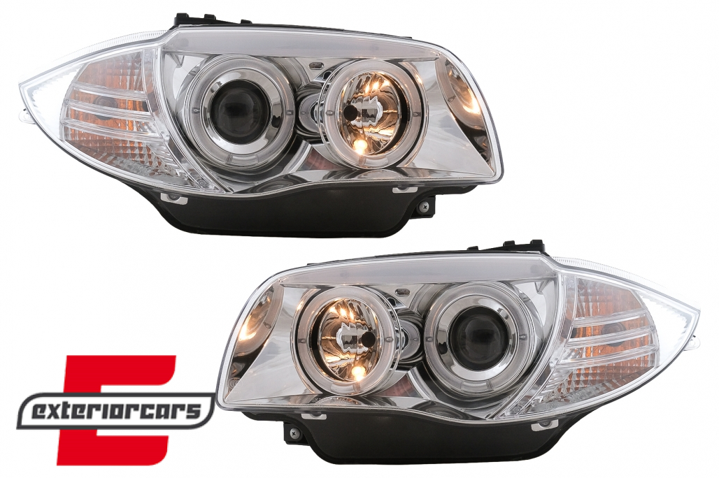 Prednja svjetla Angel Eyes (chrome) / BMW serije 1 E81 E82 E87 E88 (2004-2011) - Slika 9