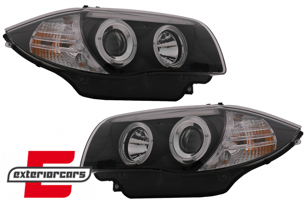 Prednja svjetla Angel Eyes (crna) / BMW serije 1 E81 E82 E87 E88 (2004-2011) - Slika 14