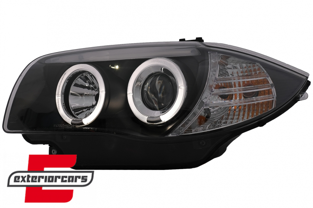 Prednja svjetla Angel Eyes (crna) / BMW serije 1 E81 E82 E87 E88 (2004-2011) - Slika 3