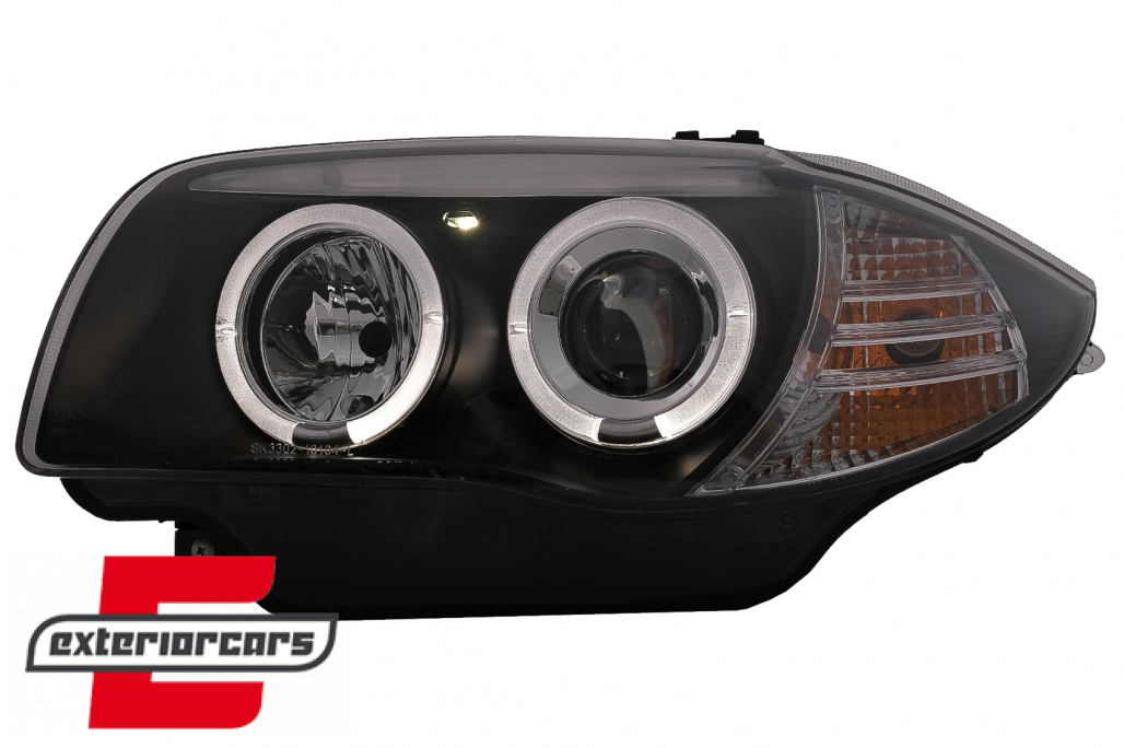 Prednja svjetla Angel Eyes (crna) / BMW serije 1 E81 E82 E87 E88 (2004-2011) - Slika 4