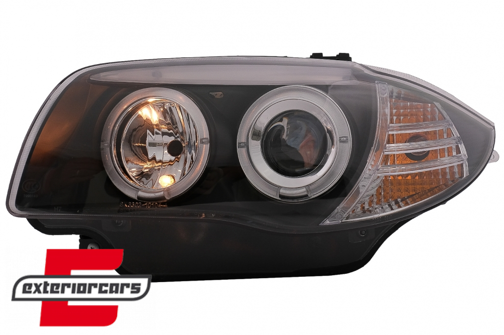 Prednja svjetla Angel Eyes (crna) / BMW serije 1 E81 E82 E87 E88 (2004-2011) - Slika 7