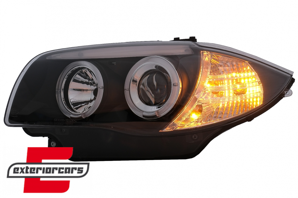 Prednja svjetla Angel Eyes (crna) / BMW serije 1 E81 E82 E87 E88 (2004-2011) - Slika 10