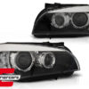 Prednja svjetla LED Angel Eyes Xenon look (crna) / BMW X1 E84 (2009-2012) - Slika 2