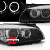 Prednja svjetla LED Angel Eyes Xenon look (crna) / BMW X1 E84 (2009-2012)