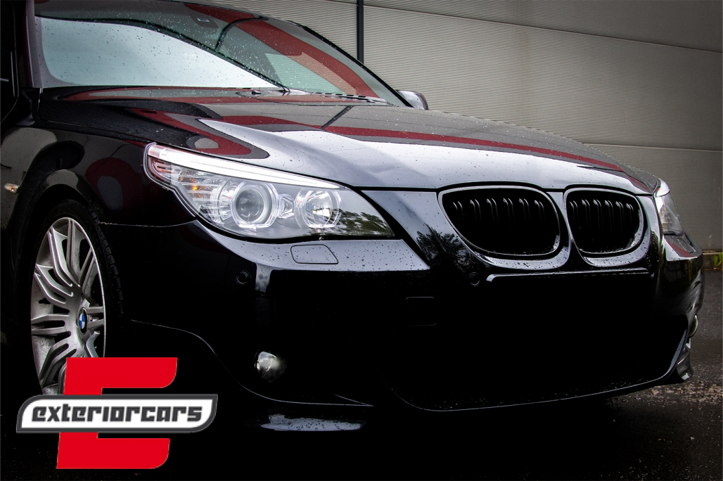 Prednja svjetla LED Angel Eyes LCI look (crna) / BMW serije 5 E60 E61 (2003-2007) - Slika 8