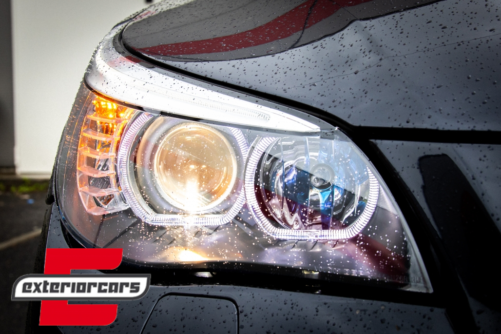 Prednja svjetla LED Angel Eyes LCI look (crna) / BMW serije 5 E60 E61 (2003-2007) - Slika 11