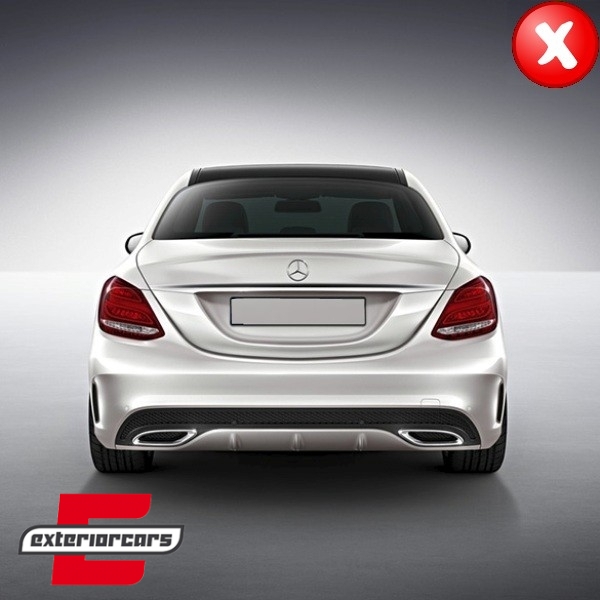 Difuzor zraka & nastavci auspuha C63 AMG dizajn / Mercedes C-klasa W205 S205 Standard (2014-2018) - Slika 11