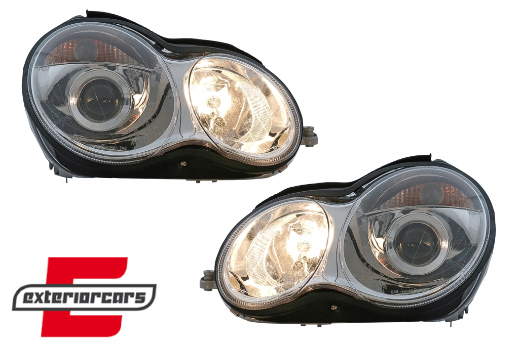 Prednja svjetla (chrome) / Mercedes C-klasa W203 limuzina S203 karavan (2000-03.2004) - Slika 11