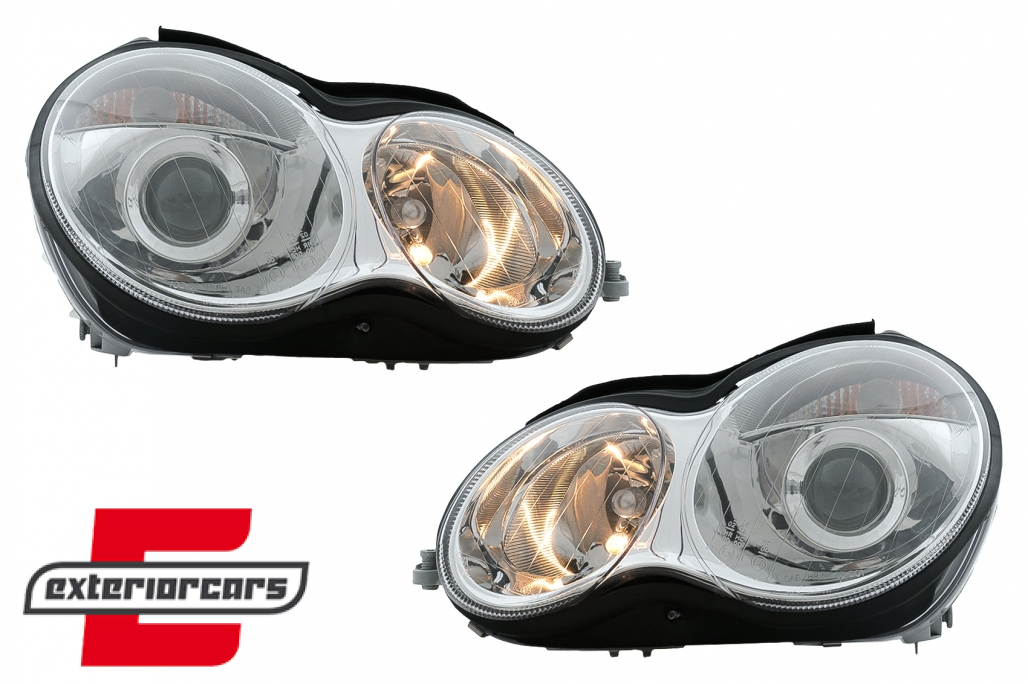 Prednja svjetla (chrome) / Mercedes C-klasa W203 limuzina S203 karavan (2000-03.2004) - Slika 9