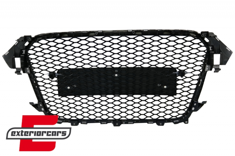 Prednja maska RS4 dizajn (piano crna) / Audi A4 S4 B8 Facelift (2012-2015) - Slika 4