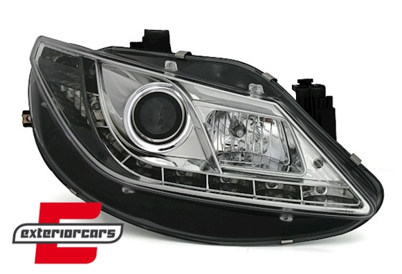 Prednja svjetla LED DayLight (chrome) / Seat Ibiza 6J (2008-2012) - Slika 2