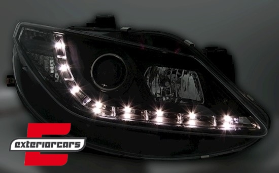 Prednja svjetla LED DayLight (chrome) / Seat Ibiza 6J (2008-2012) - Slika 3
