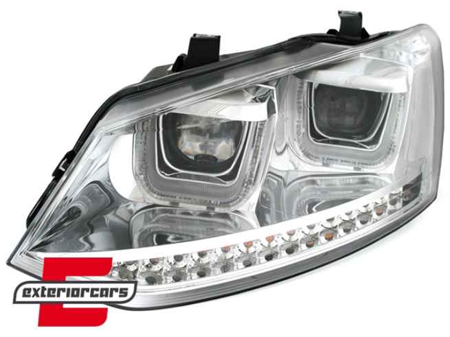 Prednja svjetla U-LED žmigavci (chrome) / VW Polo 6R (03.2009-03.2014) - Slika 4