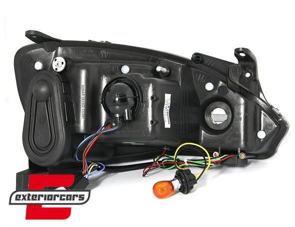 Prednja svjetla LED DayLight (crna) / Opel Corsa C (2000-2006) - Slika 4