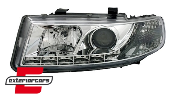 Prednja svjetla LED DayLight (chrome) / Seat Leon Toledo (1999-2004) - Slika 2