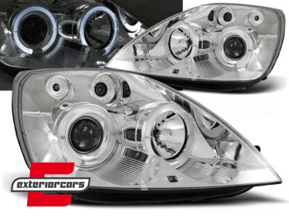 Prednja svjetla Angel Eyes (chrome) / Ford Fiesta (2002-08.2005)