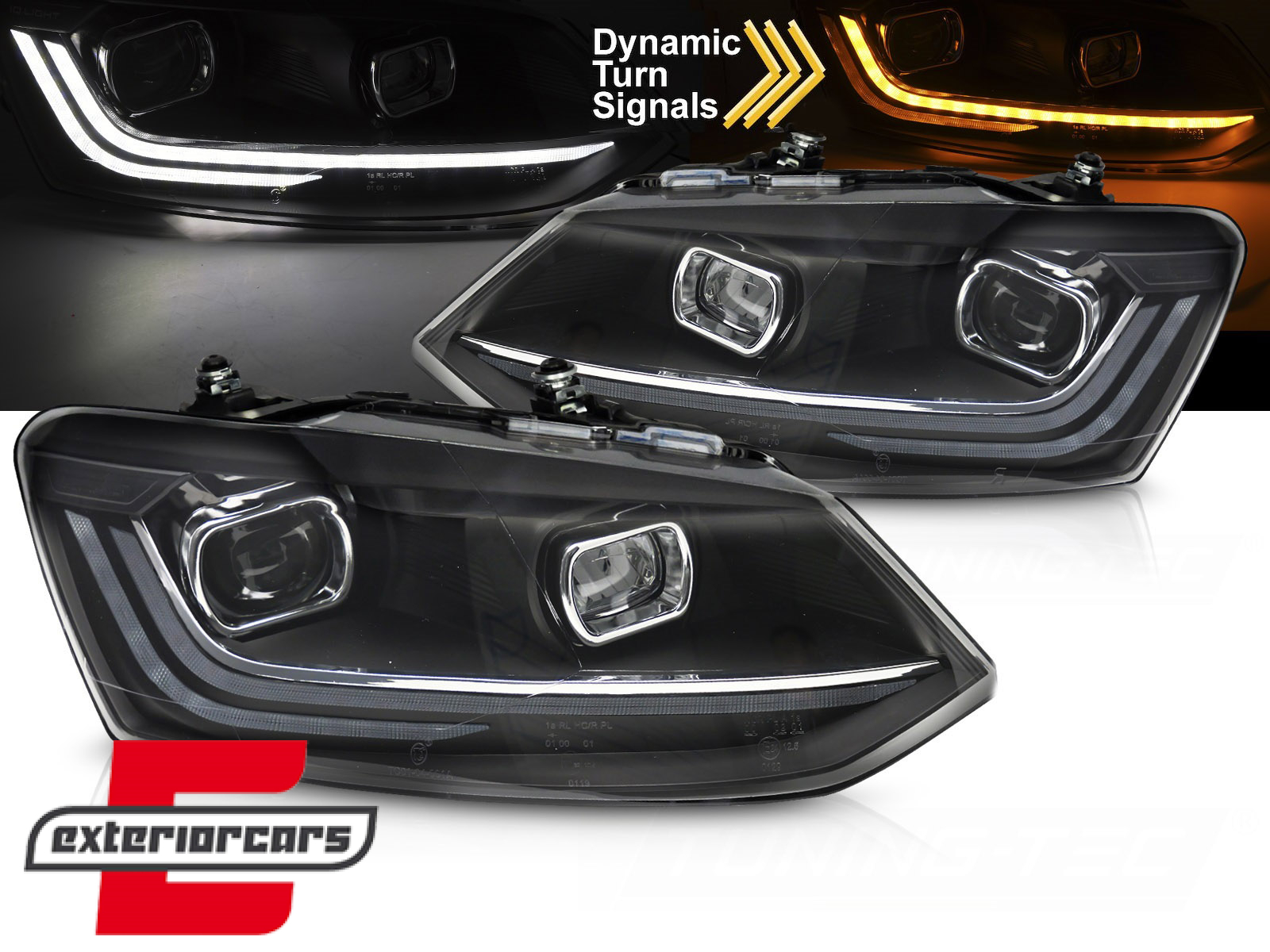 Prednja svjetla LED DRL SEQ žmigavci / VW Polo Mk5 6R 6C (2009-2017)