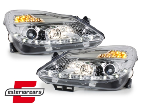 Prednja svjetla LED DayLight (chrome) / Opel Corsa D (2006-2011) - Slika 4