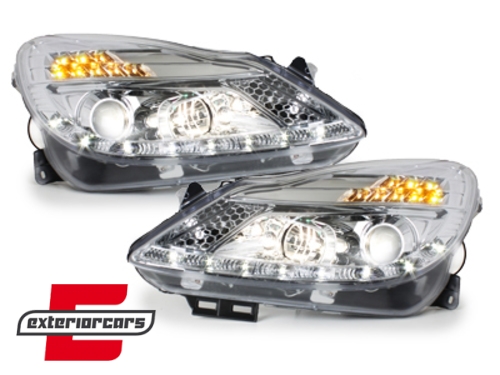 Prednja svjetla LED DayLight (chrome) / Opel Corsa D (2006-2011) - Slika 5
