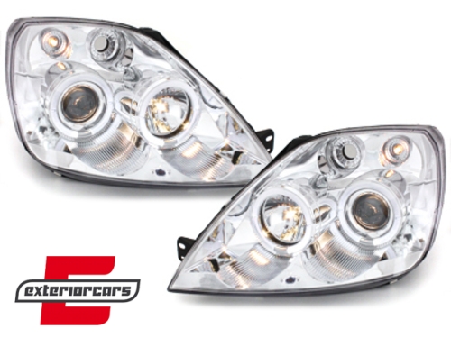 Prednja svjetla Angel Eyes (chrome) / Ford Fiesta (2002-08.2005) - Slika 4