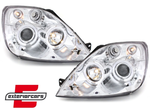 Prednja svjetla Angel Eyes (chrome) / Ford Fiesta (2002-08.2005) - Slika 3