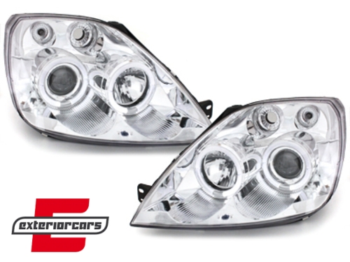 Prednja svjetla Angel Eyes (chrome) / Ford Fiesta (2002-08.2005) - Slika 2