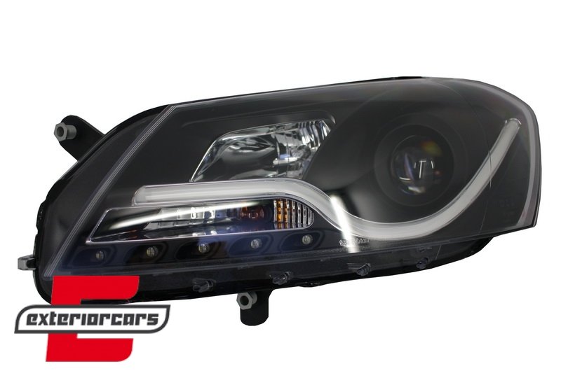 Prednja svjetla LED DRL LightBar (crna) / VW Volkswagen Passat B7 (2010-2014) - Slika 2