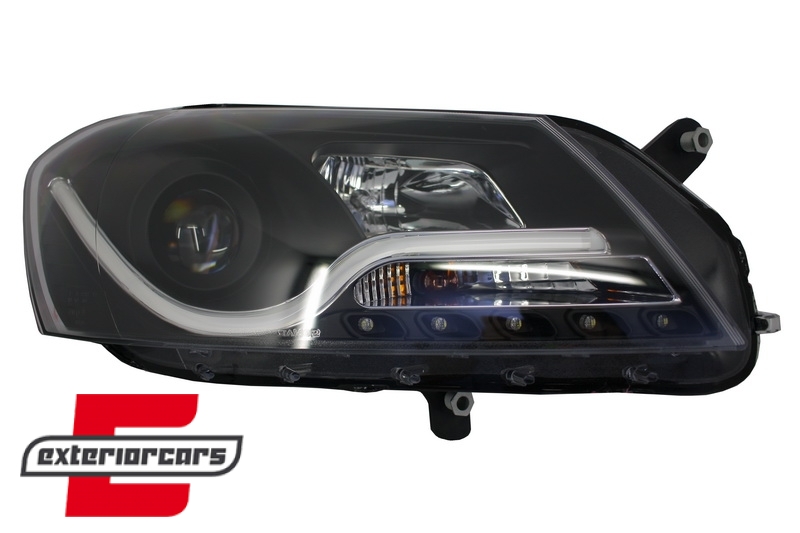 Prednja svjetla LED DRL LightBar (crna) / VW Volkswagen Passat B7 (2010-2014) - Slika 3