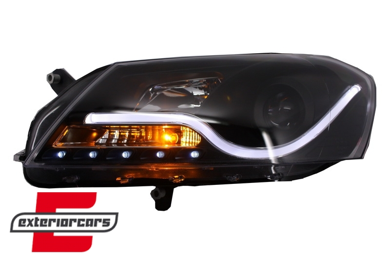 Prednja svjetla LED DRL LightBar (crna) / VW Volkswagen Passat B7 (2010-2014) - Slika 5