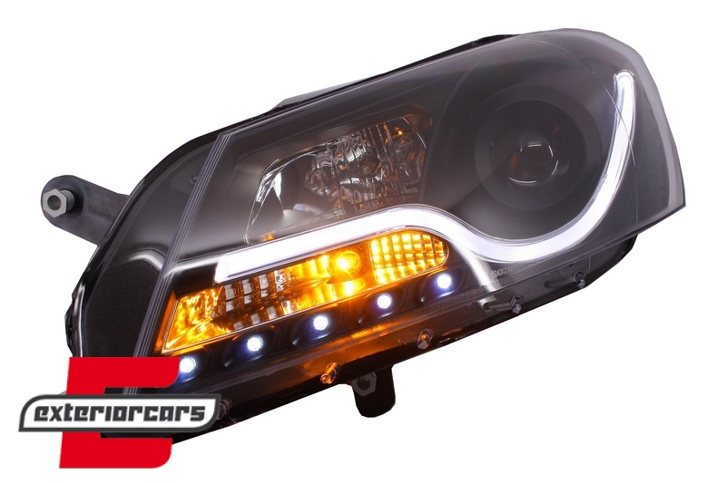 Prednja svjetla LED DRL LightBar (crna) / VW Volkswagen Passat B7 (2010-2014) - Slika 6