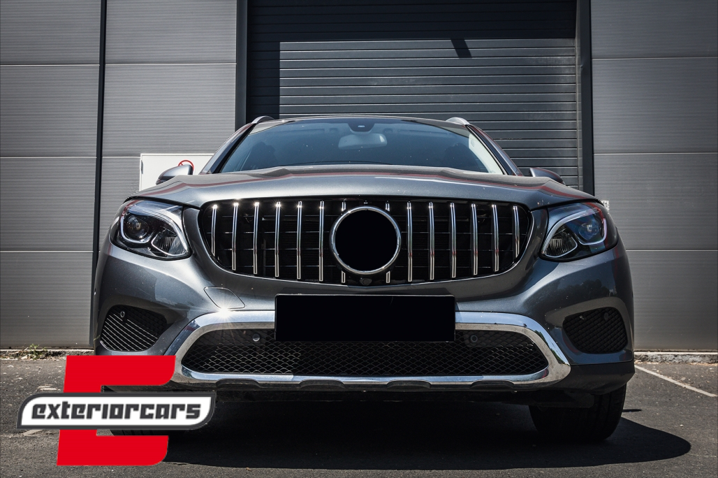 Prednja maska GT-R Panamericana dizajn 360° (chrome) / Mercedes GLC X253 C253 (2015-2018) - Slika 10