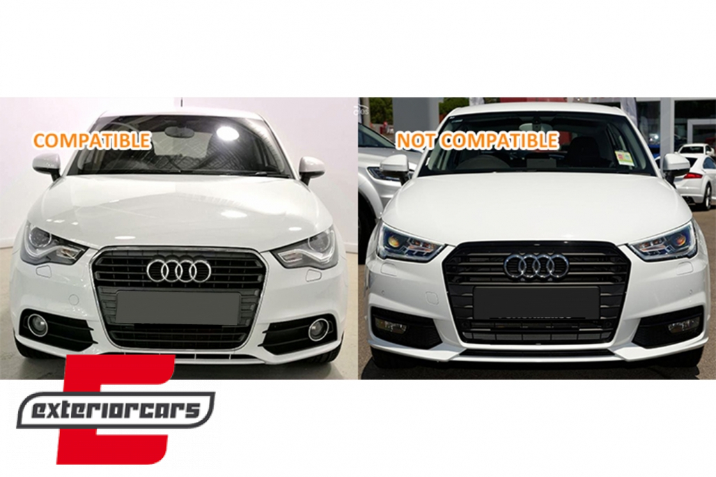 Prednja maska RS1 dizajn (piano crna) / Audi A1 8X (2010-2014) - Slika 5