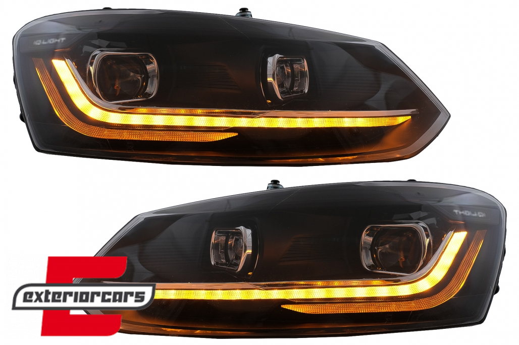 Prednja svjetla LED DRL SEQ žmigavci / VW Polo Mk5 6R 6C (2009-2017) - Slika 5