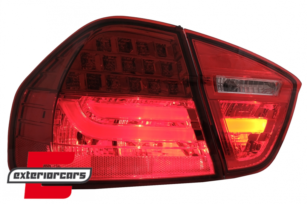 LED stražnja svjetla LightBar LCI dizajn (crvena) / BMW serije 3 E90 limuzina (2005-2008) - Slika 13