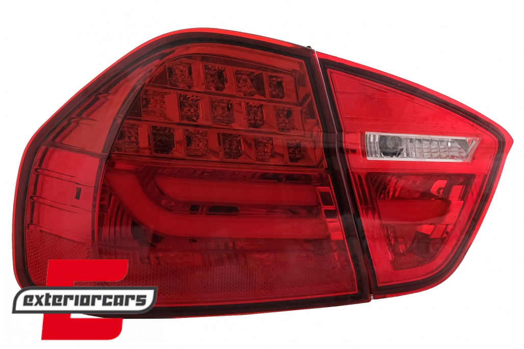 LED stražnja svjetla LightBar LCI dizajn (crvena) / BMW serije 3 E90 limuzina (2005-2008) - Slika 16