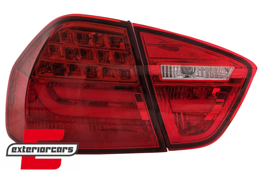 LED stražnja svjetla LightBar LCI dizajn (crvena) / BMW serije 3 E90 limuzina (2005-2008) - Slika 17