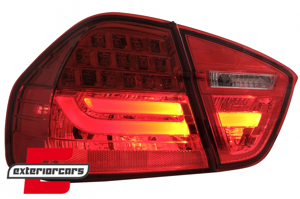 LED stražnja svjetla LightBar LCI dizajn (crvena) / BMW serije 3 E90 limuzina (2005-2008) - Slika 3