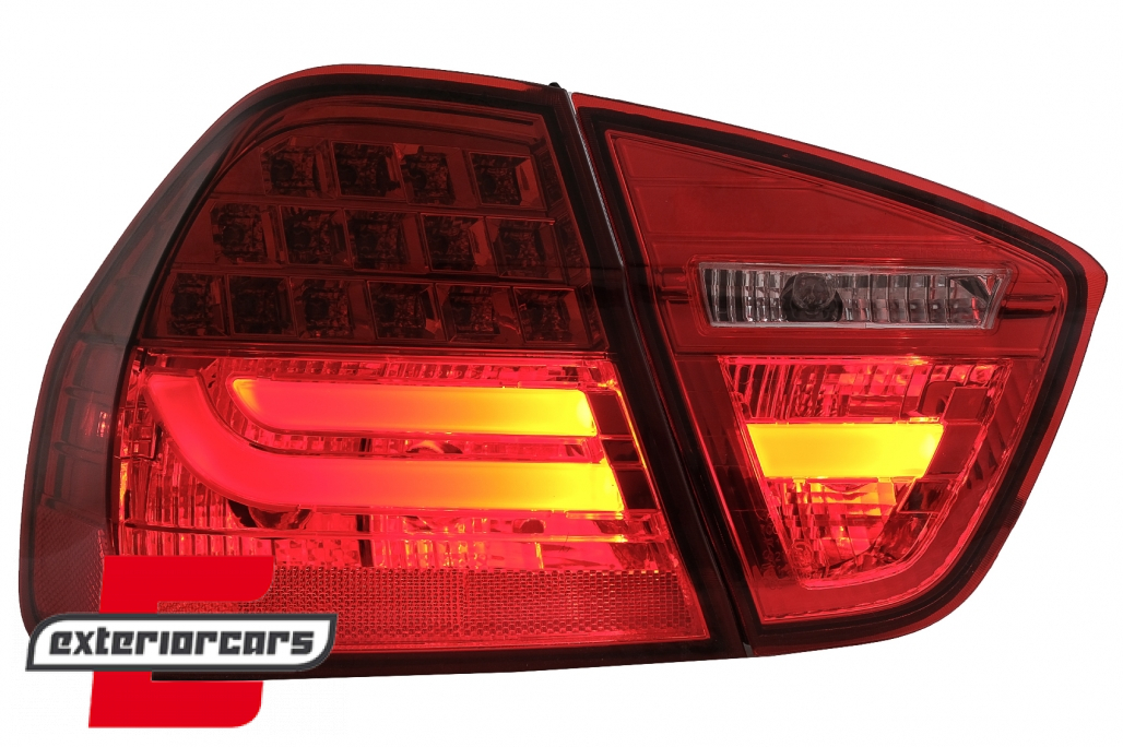LED stražnja svjetla LightBar LCI dizajn (crvena) / BMW serije 3 E90 limuzina (2005-2008) - Slika 4